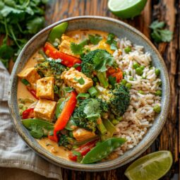 Instant Pot Thai Coconut Curry with Tofu and Vegetables