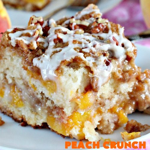 Peach Crunch Coffee Cake