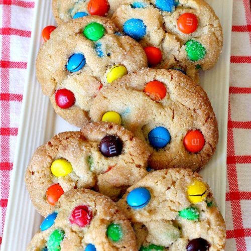 M&M Peanut Butter Cookies
