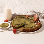 Healthy Vegan Matcha Cheesecake