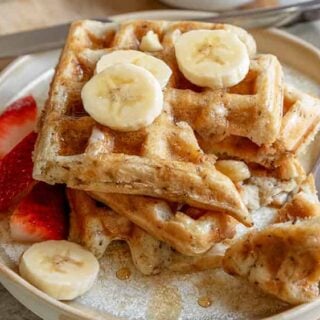 Vegan Sourdough Waffles