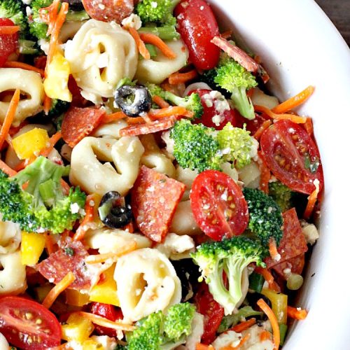 Feta Cheese Pasta Primavera Salad
