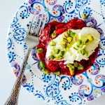 Roasted Plums with Pistachios and Mascarpone