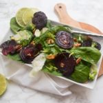 Roasted Beet & Spinach Salad