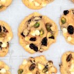 White Chocolate, Cherry, and Pistachio Cookies