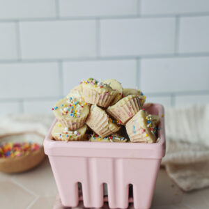 Birthday Cake Frozen Yogurt Bites (Dairy-free Option!)