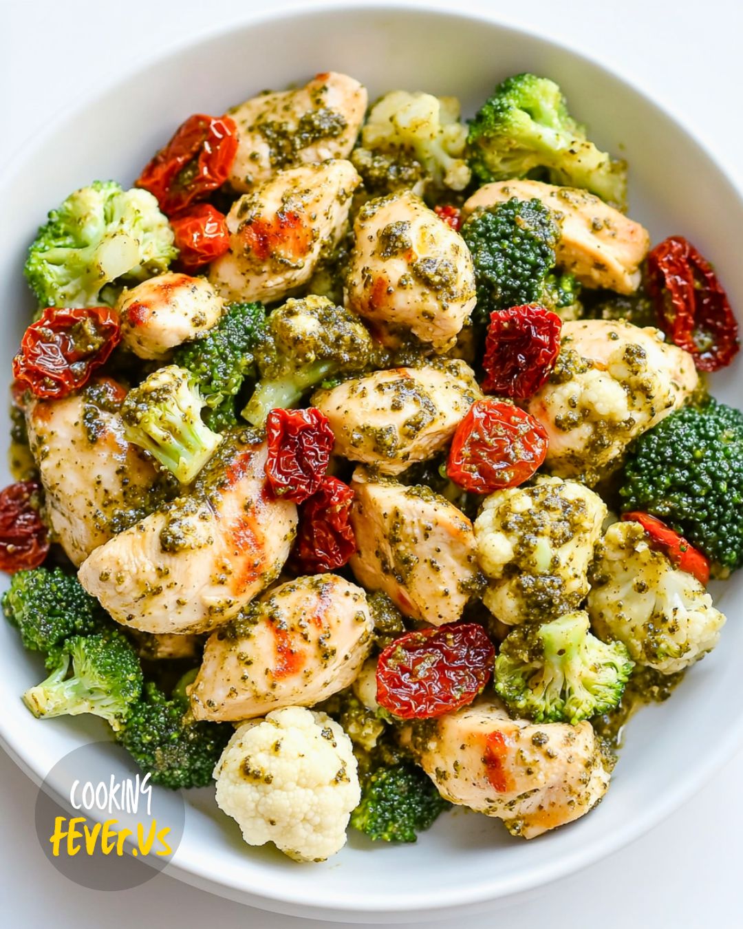 Basil Pesto Chicken and Veggies