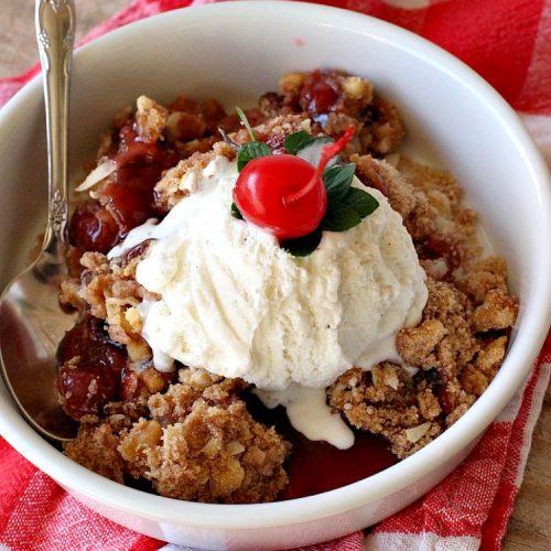 Easy Cherry Crisp