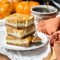 Pumpkin Cheesecake Bars Recipe