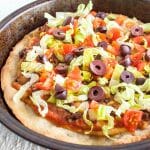 Black Bean and Corn Taco Pizza