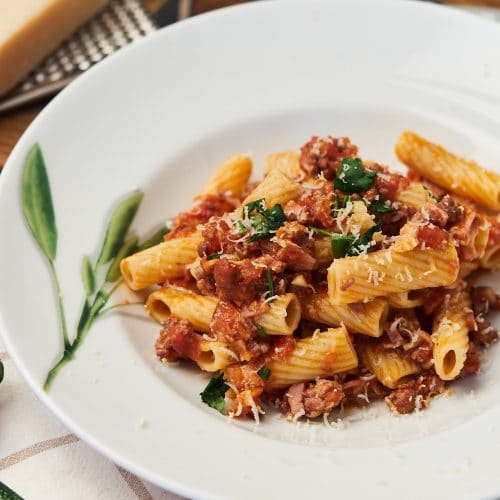 The Best Rigatoni Bolognese