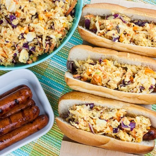 Hot Dogs with Mustard Slaw Recipe