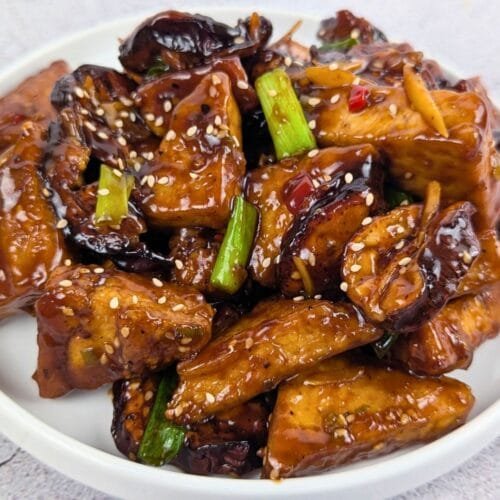 Crispy Eggplant & Tofu Stir Fry