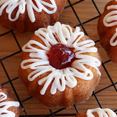 Almond Poppyseed Tea Cakes