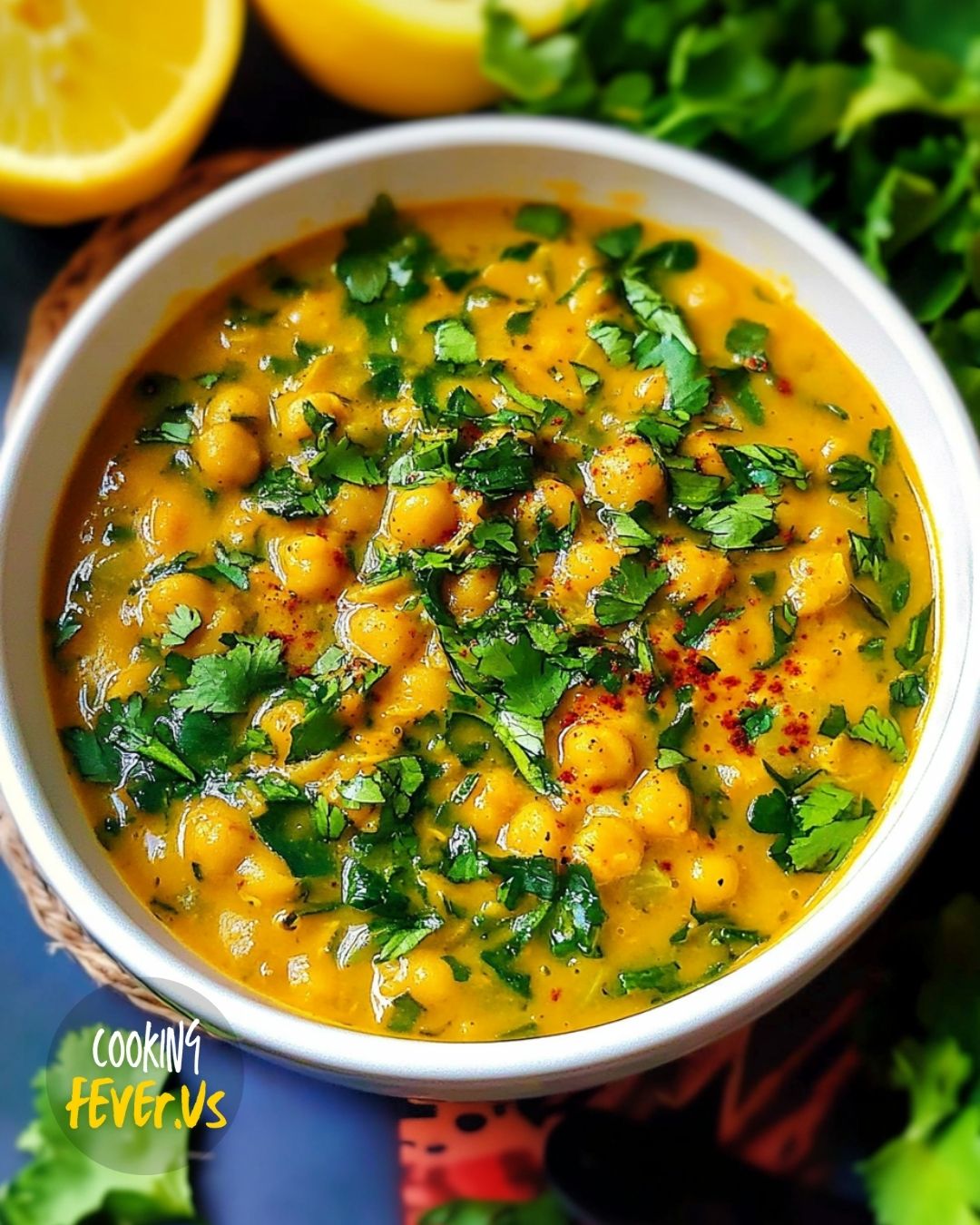 Chickpeas Turmeric Soup