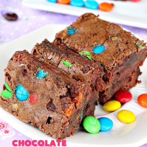 Chocolate M&M Brownies