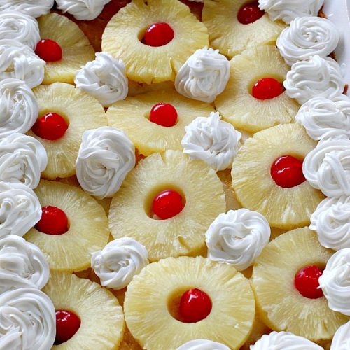 Pina Colada Earthquake Cake
