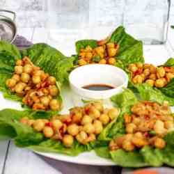 Vegan Lettuce Wraps With Teriyaki Chickpeas