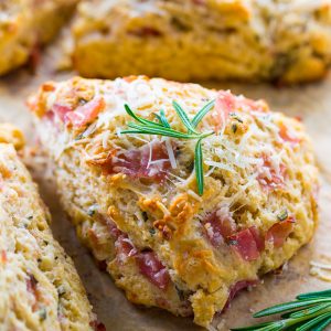 Rosemary, Parmesan, and Ham Scones