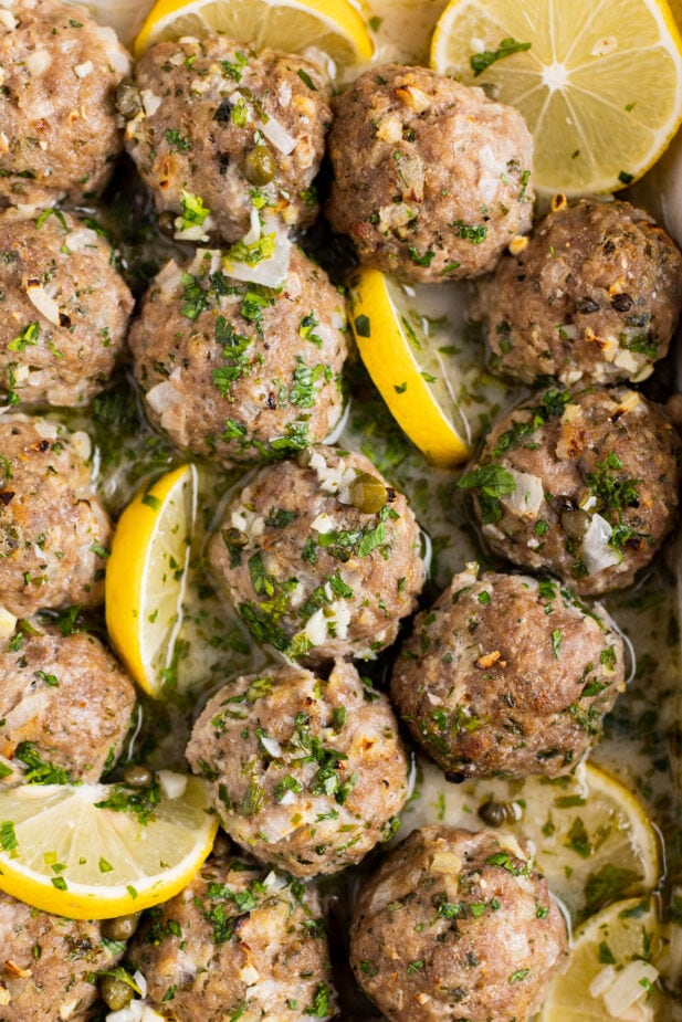 Chicken Piccata Meatballs