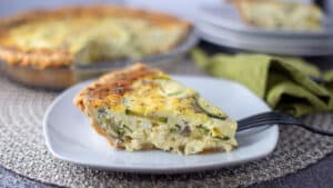 Zucchini Mushroom Quiche