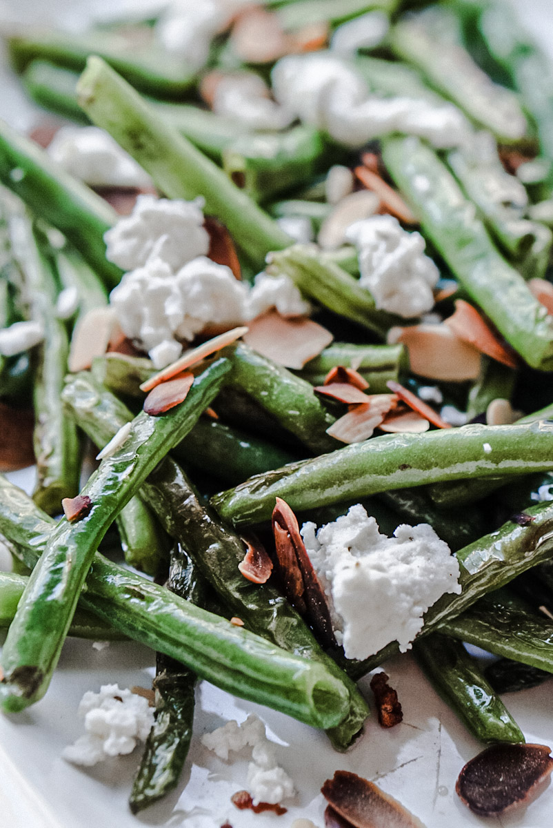 How To Make Green Bean Salad With Goat Cheese And Toasted Almonds