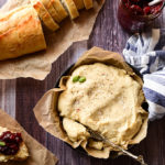 Baked Vegan "Goat Cheese" with Spiced Cranberry Spread
