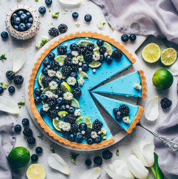 Vegan Blue Moon Lime Tart