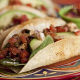 Crispy Baked Chicken and Black Bean Tacos