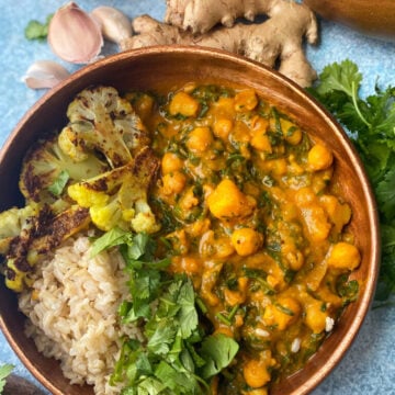 Chana Saag Aloo Curry