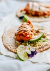 Beer battered fish tacos