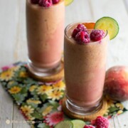 Peach-Raspberry Surprise Smoothie