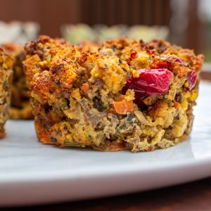 Sausage Cornbread Stuffing Muffins