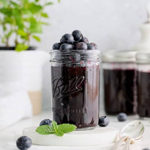 Blueberry Jam with Mint
