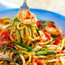 Shrimp Arrabbiata Zucchini Spaghetti