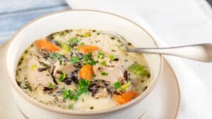 Creamy Duck & Wild Rice Soup