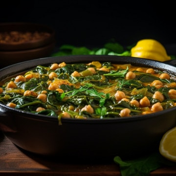 Revithia me Spanaki: A Wholesome Greek Chickpea and Spinach Stew