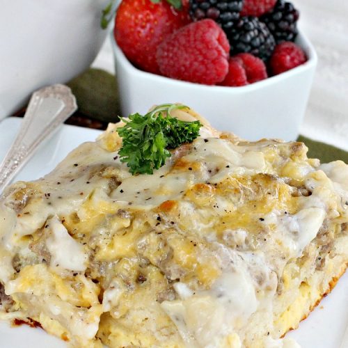 Sausage and Gravy Breakfast Casserole