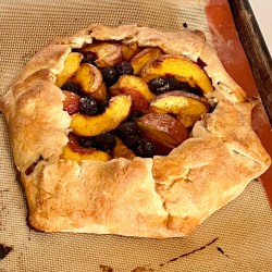 Peach and Blueberry Galette (V)