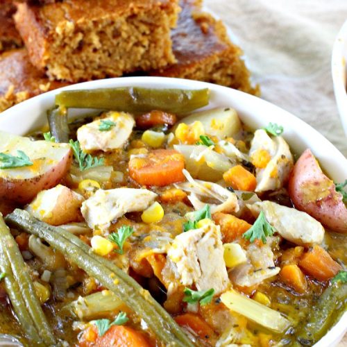 Herb-Roasted Chicken and Vegetable Soup