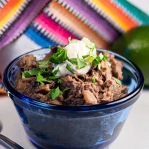 Homemade Vegan Refried Black Beans Recipe
