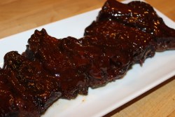 Easy BBQ sauced short ribs