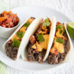Vegan Black Bean Jicama Tacos