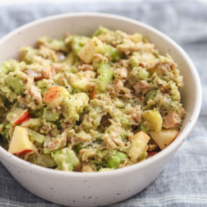 Avocado and Tuna Salad on Baked Potato