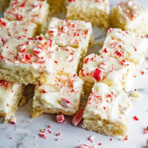 Peppermint Sugar Cookie Bars