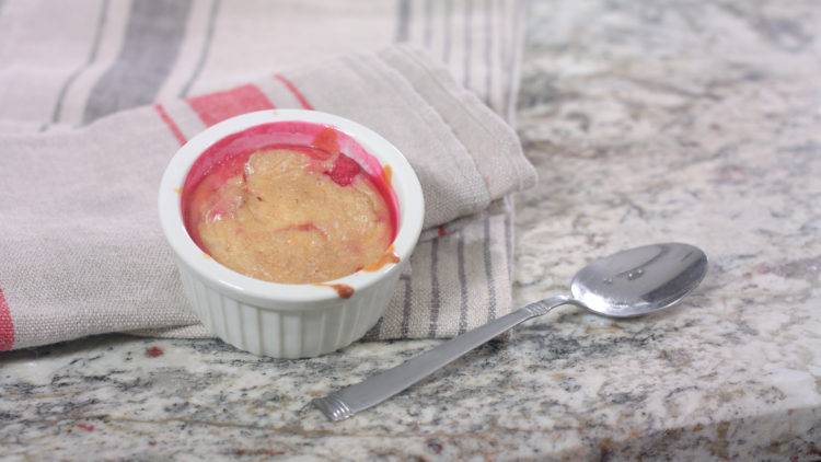 Baked Raspberry Custard