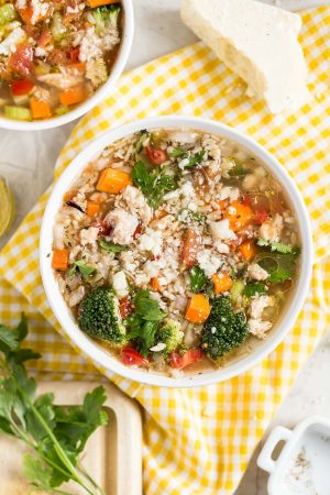 Hearty Salmon and Wild Rice Soup in a Hurry