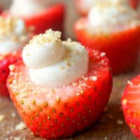 No Bake Strawberry Cheesecake Bites