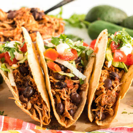 Slow Cooker Chicken Tacos with Black Beans