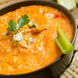 Slow Cooker Buffalo Ranch Chicken Dip